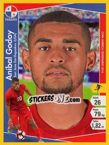 Sticker Aníbal Godoy - Copa América Centenario. USA 2016 n. 258 - Navarrete