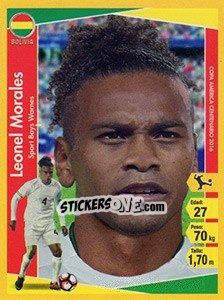 Sticker Leonel Morales - Copa América Centenario. USA 2016 - Navarrete