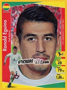 Sticker Ronald Eguino - Copa América Centenario. USA 2016 - Navarrete
