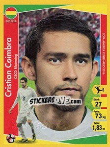 Sticker Cristian Coimbra - Copa América Centenario. USA 2016 - Navarrete