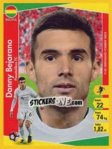 Sticker Danny Bejarano - Copa América Centenario. USA 2016 - Navarrete