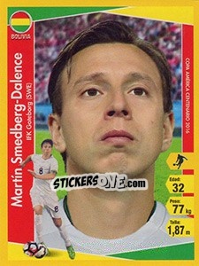 Sticker Martín Smedberg-Dalence - Copa América Centenario. USA 2016 n. 277 - Navarrete