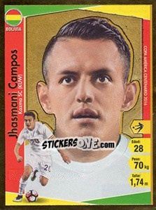 Sticker Jhasmani Campos - Copa América Centenario. USA 2016 - Navarrete