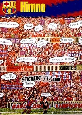 Cromo Himno - FC Barcelona 1996-1997 n. 3 - Panini