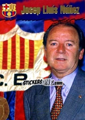 Figurina Presidente - FC Barcelona 1996-1997 - Panini