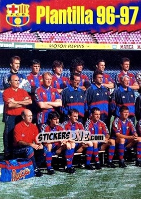 Sticker Plantilla - FC Barcelona 1996-1997 - Panini