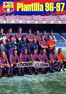 Sticker Plantilla - FC Barcelona 1996-1997 - Panini