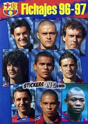 Cromo Fichajes - FC Barcelona 1996-1997 - Panini