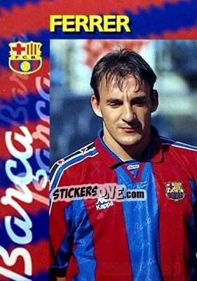 Sticker Ferrer - FC Barcelona 1996-1997 n. 14 - Panini