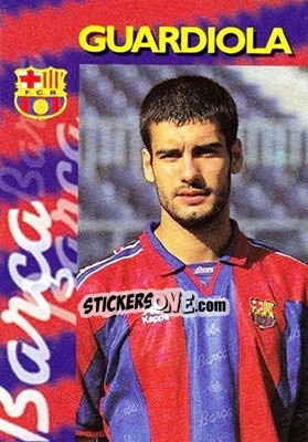 Sticker Guardiola - FC Barcelona 1996-1997 n. 16 - Panini