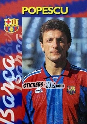 Cromo Popescu - FC Barcelona 1996-1997 - Panini