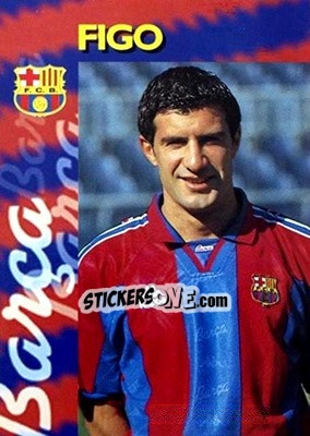 Cromo Figo - FC Barcelona 1996-1997 - Panini