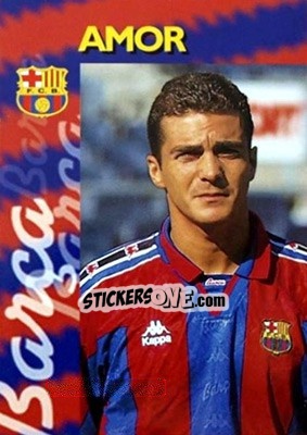 Sticker Amor - FC Barcelona 1996-1997 n. 28 - Panini