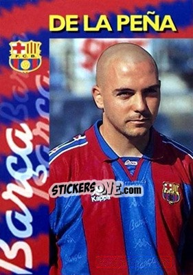 Sticker De La Pena - FC Barcelona 1996-1997 - Panini