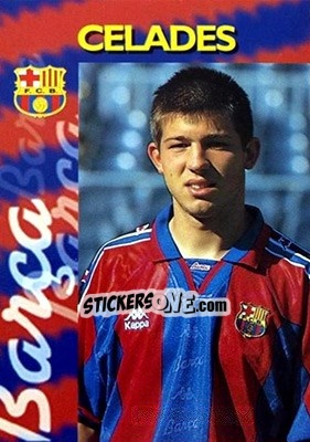 Sticker Celades - FC Barcelona 1996-1997 - Panini