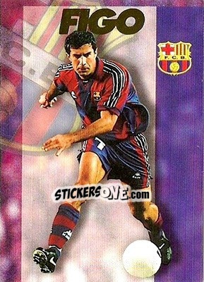 Figurina Figo - FC Barcelona 1996-1997 - Panini