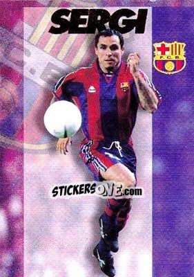 Cromo Sergi - FC Barcelona 1996-1997 - Panini