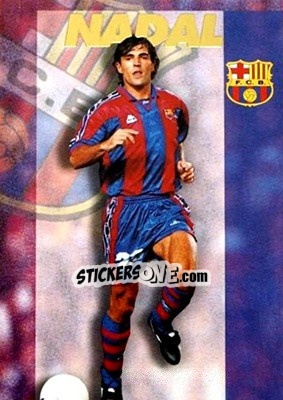 Cromo Nadal - FC Barcelona 1996-1997 - Panini