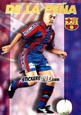 Sticker De La Pena - FC Barcelona 1996-1997 - Panini