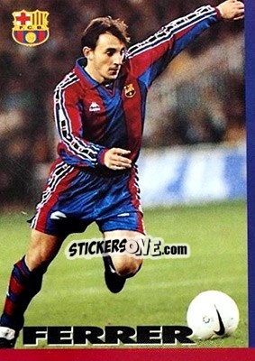 Sticker Ferrer - FC Barcelona 1996-1997 - Panini