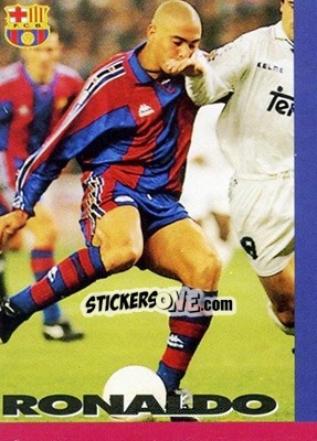 Cromo Ronaldo - FC Barcelona 1996-1997 - Panini