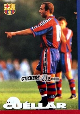 Cromo Cuellar - FC Barcelona 1996-1997 - Panini