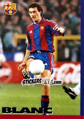 Cromo Laurent Blanc - FC Barcelona 1996-1997 - Panini