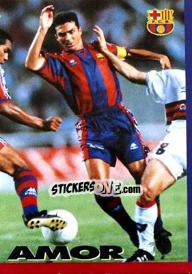 Cromo Amor - FC Barcelona 1996-1997 - Panini