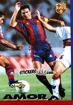 Sticker Amor - FC Barcelona 1996-1997 n. 76 - Panini