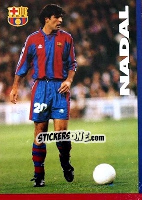 Sticker Nadal - FC Barcelona 1996-1997 - Panini