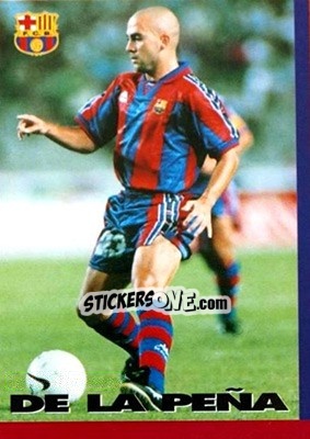 Sticker De La Pena - FC Barcelona 1996-1997 - Panini