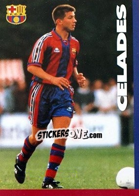 Cromo Celades - FC Barcelona 1996-1997 - Panini