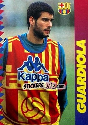 Sticker Guardiola - FC Barcelona 1996-1997 n. 88 - Panini