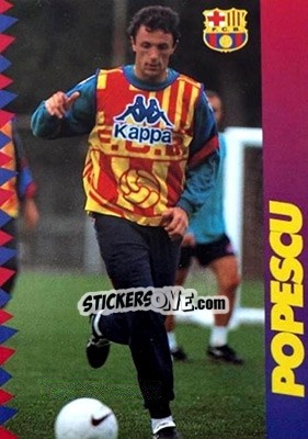 Sticker Popescu - FC Barcelona 1996-1997 - Panini
