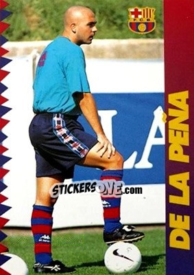 Sticker De La Pena - FC Barcelona 1996-1997 n. 104 - Panini
