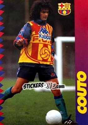Sticker Couto - FC Barcelona 1996-1997 n. 105 - Panini