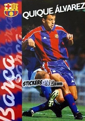 Sticker Quique Alvarez - FC Barcelona 1996-1997 - Panini