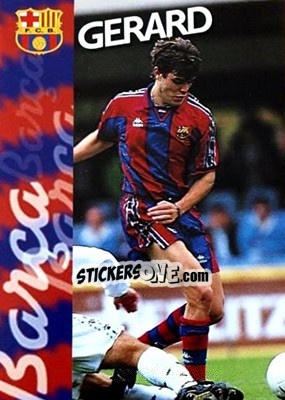Sticker Gerard - FC Barcelona 1996-1997 - Panini