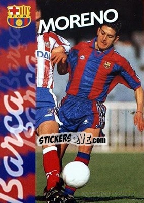 Sticker Moreno - FC Barcelona 1996-1997 - Panini