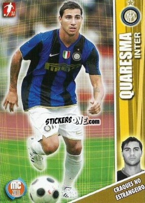 Sticker Quaresma - Megacraques 2009-2010 n. 130 - Panini