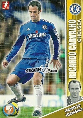 Sticker Ricardo Carvalho - Megacraques 2009-2010 n. 131 - Panini