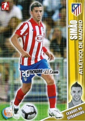 Sticker Simao - Megacraques 2009-2010 n. 133 - Panini