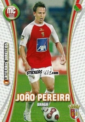 Sticker Joao Pereira - Megacraques 2007-2008 n. 32 - Panini