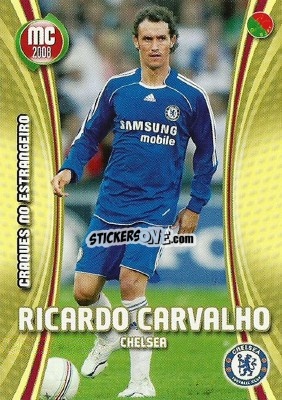 Sticker Ricardo Carvalho - Megacraques 2007-2008 n. 133 - Panini