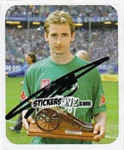 Sticker Miroslav Klose(Werder Bremen) Torschützenkönig2005/2006 - German Football Bundesliga 2006-2007 n. 3 - Panini