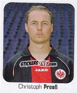 Sticker Christoph Preuβ - German Football Bundesliga 2006-2007 - Panini