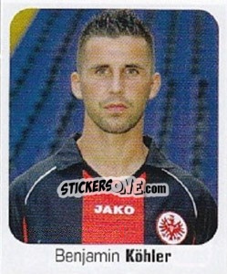 Cromo Benjamin Köhler - German Football Bundesliga 2006-2007 - Panini