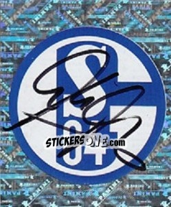 Sticker FC SCHALKE 04 - Glitter - Badge - German Football Bundesliga 2006-2007 n. 412 - Panini