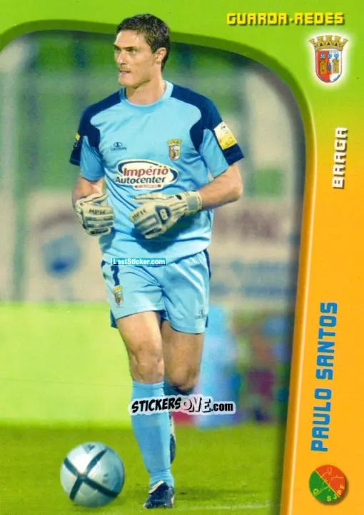 Sticker Paulo Santos - Megacraques 2005-2006 n. 6 - Panini