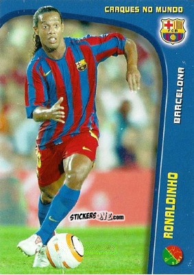 Sticker Ronaldinho - Megacraques 2005-2006 n. 128 - Panini